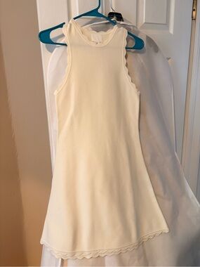 H&M Cream Scalloped Neck Sleeveless DressNWOT